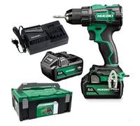 Perceuse-visseuse sans fil 18V, 2 batteries 5,0 Ah Li-Ion, chargeur - HIKOKI - DS18DEWFZ