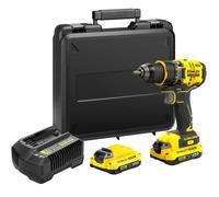 Stanley Perceuse-visseuse Brushless V20 SFMCD720D2K-QW 18V 80Nm - 2x 2,0Ah Li-Ion, Chargeur, Malette
