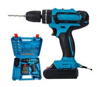 Perceuse-visseuse sans fil 21 V rechargeable alimentée par batterie | Perceuse-visseuse sans fil pour murs creux, plaques de plâtre, métal, bois dur, pierre et