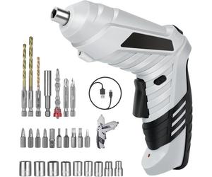 Perceuse Visseuse Sans Fil 3.6Nm,Visseuse Devisseuse 1300mAh 3.6V-26 Accessoires,2 Sens Rotation + Lampe LED,Câble Charge USB