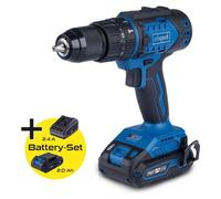 Perceuse-visseuse sans fil BC-DD60-X – Moteur sans balais, couple de 60 Nm, mandrin de 13 mm – SCHEPPACH 20V IXES – Batterie 2 Ah + chargeur 2,4 A