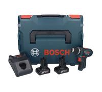 Bosch GSR 12V-15 Professional Perceuse-visseuse sans fil avec boîtier L-Boxx + 2x Batteries GBA 6,0 Ah + Chargeur GAL 1230
