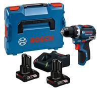 Perceuse-visseuse sans fil Bosch GSR 12V-32 Professional 12 V 32 Nm sans balais + 2 batteries 6,0 Ah + chargeur + L-Boxx