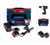 Perceuse-visseuse sans fil Bosch GSR 18V-110 C 18 V 110 Nm sans balais + 2 batteries 5,0 Ah + chargeur + L-Boxx