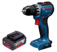 Perceuse-visseuse sans fil Bosch GSR 18V-52 Professional 18 V 70 Nm sans balais + 1 batterie 4,0 Ah - sans chargeur
