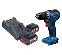 Perceuse-visseuse sans fil Bosch GSR 18V-52 Professional 18 V 70 Nm sans balais + 2 batteries 4,0 Ah + chargeur