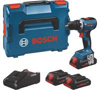 Bosch Perceuse-visseuse sans-fil à percussion GSR 18V-65 – 3x ProCORE18V 4,0Ah, chargeur, L-Boxx