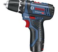 Perceuse-visseuse sans fil Bosch Professional GSR 12V-15 0601868109 2 Ah + 2 batteries