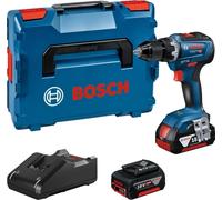 Perceuse-visseuse sans fil Bosch Professional GSR 18V-55, dans un coffret L-BOXX 136, avec 2 batteries Li-Ion de 4,0 Ah, 1 pièce.