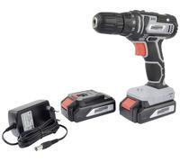 Perceuse-visseuse sans fil Brüder Mannesmann M17690 20 V 1.5 Ah Li-Ion + 2 batteries, + chargeur, + mallette