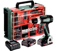 Perceuse-visseuse Sans Fil Bs 18 L, 18 V, 2 X 2 Ah Li-power, Chargeur Sc 30, Mallette De Transport En Plastique, Atelier Mobile