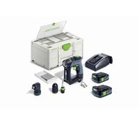 Perceuse visseuse sans fil CXS 12 2,5-Set - FESTOOL - avec 2 batteries 10.8v 2.5Ah - chargeur - accessoires - systainer - 576865