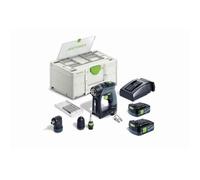 Perceuse visseuse sans fil CXS 12 2,5-Set - FESTOOL - avec 2 batteries 10.8v 2.5Ah - chargeur - accessoires - systainer - 576865