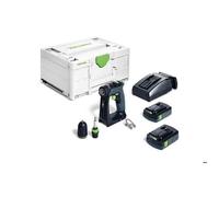 Perceuse-visseuse sans fil CXS 18-Basic - 2 batteries 18 V 3.0 AH, Chargeur, Systainer - FESTOOL - 576883