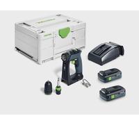 Perceuse-visseuse sans fil CXS 18 TBX 4,0 I-Plus - FESTOOL - avec 2 batteries 4Ah - chargeur - SYSTAINER - 579345