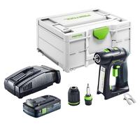 Perceuse-visseuse sans fil Festool C 18-Basic 18 V 45 Nm sans balais + 1 batterie 4,0 Ah + chargeur rapide + Systainer