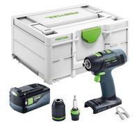 Perceuse-visseuse sans fil Festool T 18+3-Basic 18 V 50 Nm Brushless + 1 batterie 5,0 Ah + Systainer - sans chargeur