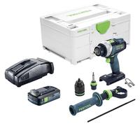 Perceuse-visseuse sans fil Festool TDC 18/4-Basic 18 V 75 Nm Brushless + 1 batterie 4,0 Ah + chargeur rapide + Systainer