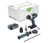 Perceuse-visseuse sans fil Festool TDC 18/4-Basic 18 V 75 Nm Brushless + 1 batterie 4,0 Ah + Systainer - sans chargeur
