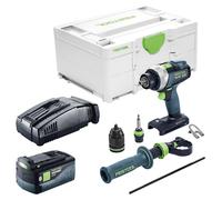 Perceuse-visseuse sans fil Festool TDC 18/4-Basic 18 V 75 Nm Brushless + 1 batterie 5,0 Ah + chargeur rapide + Systainer