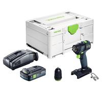 Perceuse-visseuse sans fil Festool TXS 18-Basic 18 V 40 Nm Brushless + 1 batterie 4,0 Ah + chargeur rapide + Systainer
