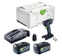 Perceuse-visseuse sans fil Festool TXS 18-Basic 18 V 40 Nm Brushless + 2 batteries 5,0 Ah + chargeur + Systainer
