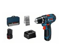 Perceuse-visseuse sans-fil GSR 12V-15 - BOSCH - avec 25 accessoires 1 Batterie 12V 2,0Ah -chargeur - sac - 060186810H
