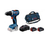 Perceuse visseuse sans fil GSR 18V-65- 06019N3200 + 2 batteries PRO GBA 18V 4.0Ah + chargeur PRO + Sac BOSCH