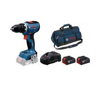 Perceuse visseuse sans fil GSR 18V-65- 06019N3200 + 2 batteries PRO GBA 18V 4.0Ah + chargeur PRO + Sac BOSCH