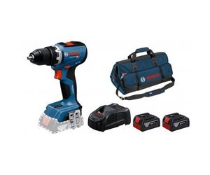 Perceuse visseuse sans fil GSR 18V-65- 06019N3200 + 2 batteries PRO GBA 18V 4.0Ah + chargeur PRO + Sac BOSCH