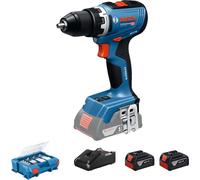 Perceuse-visseuse sans fil GSR 18V-65 - BOSCH - avec 2 batteries 4,0Ah - chargeur - L-BOXX - 06019N3207
