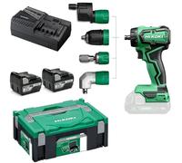Perceuse-visseuse sans fil HiKOKI DS18DDQWSZ 18V Brushless 55 Nm 2x5Ah Vert/Noir