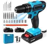 Perceuse-visseuse sans fil - Kit combiné 48 V sans balais - 2 vitesses - 2 batteries - Rechargeable - Livré avec chargeur et coffret à outils - Modèle F