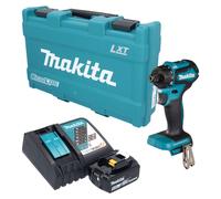 Perceuse-visseuse sans fil Makita DDF 083 RT1K 18 V 40 Nm 1/4" sans balais + 1 batterie 5,0 Ah + chargeur + mallette
