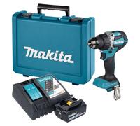 Perceuse-visseuse sans fil Makita DDF 484 RT1E 18 V 54 Nm sans balais + 1 batterie 5,0 Ah + chargeur + mallette