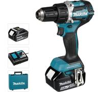 Perceuse-visseuse sans fil Makita DDF 484 RTE 18 V 54 Nm sans balais + 2 batteries 5,0 Ah + chargeur + mallette