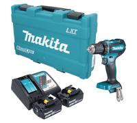 Perceuse-visseuse sans fil Makita DDF 485 RGK 18 V 50 Nm sans balais + 2 batteries 6,0 Ah + chargeur + mallette
