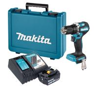 Perceuse-visseuse sans fil Makita DDF 487 RF1E 18 V 40 Nm sans balais + 1 batterie 3,0 Ah + chargeur + mallette