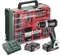 Perceuse-visseuse sans fil Metabo BS 18 L BL Set 613155710 18 V 2 Ah Li-Ion + 2 batteries, brushless, + mallette, + chargeur, + accessoires