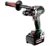 Perceuse-visseuse sans fil BS 18 LTX BL I - 130 Nm, 18V 2 x 5,2 Ah Li-Power, ASC 55, metaBOX 145 L - METABO - 602358650