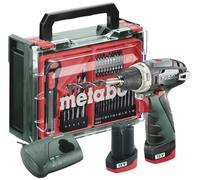Perceuse-visseuse sans fil Metabo PowerMaxx BS Basic Set 600080710 12 V 2 Ah Li-Ion + 2 batteries, + chargeur, brushless