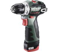 Perceuse-visseuse sans fil Metabo PowerMaxx BS BL 601721500 12 V 2 Ah Li-Ion + 2 batteries