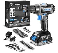 Perceuse-visseuse sans fil pour femmes - Perceuse-visseuse sans fil 20V - Livrée avec batterie et chargeur - Kit de perçage sans fil - Idéale pour le travail du bois et les travaux de bricolage