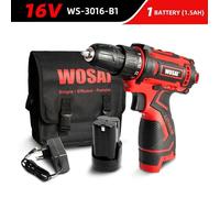 Perceuse Visseuse Sans Fil Pro 12/16/20V Li-ion, Modele: 16V WS-3016-B1