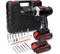 Perceuse-visseuse sans fil - Sans fil - Avec foret - Prise UE - Batterie incluse - Orange/Noir