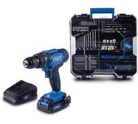 Perceuse-visseuse sans fil Scheppach IXES, 20V Lithium-ion, 2 vitesses, 50 Nm, 74 accessoires