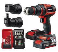 Perceuse-Visseuse sans fil TE-CD 18-45 3X-Li + kit de 22 accessoires et 2 batteries vendus en coffret - EINHELL - 4514235