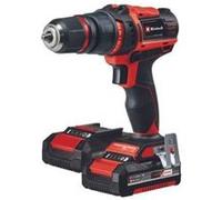 Einhell Perceuse-visseuse sans fil TE‑CD 18/45 3X‑Li – 45 Nm, 2x 2,0 Ah, 22 accessoires – Coffret