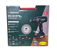 Perceuse-visseuse sans fil X20V PABS 20-Li, avec 2 batteries lithium-ion, accessoires 73 pièces