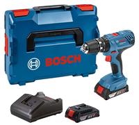 Perceuses-visseuses à percussion 18V GSB 18V-21 Professional + 2 batteries 2Ah + chargeur + coffret L-CASE - BOSCH - 06019H1109